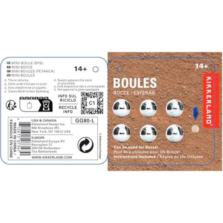 Kikkerland GG80-L Jeu de boules de pétanque, Boule-Set für Boule-Spiele – Bild 5