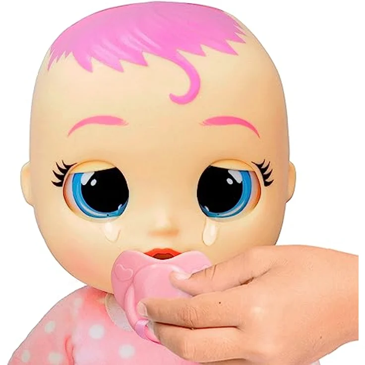 CRY BABIES Newborn Coney - Deluxe interaktive Puppe Neugeborenen Puppe mit einem magischen Armband, die echte Tränen weint und Babyzubehör enthält. -Geschenk Spielzeug für Kinder ab 18 Monaten – Bild 4