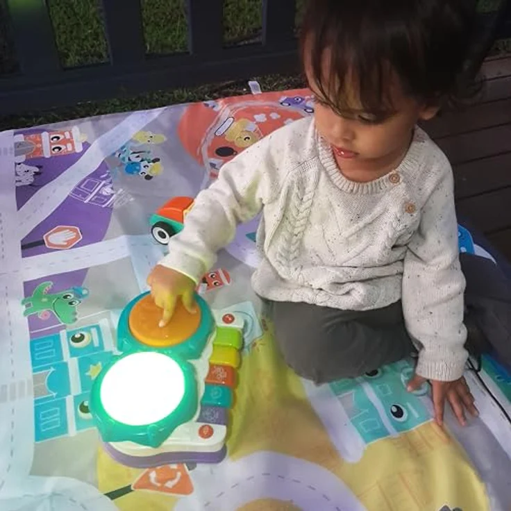 Playgro MANALO Spielzeug Musical Mein 1. Werkstatt, Musikspielzeug mit 2 Modi, 5 Melodien und Lichtspielen – Bild 5