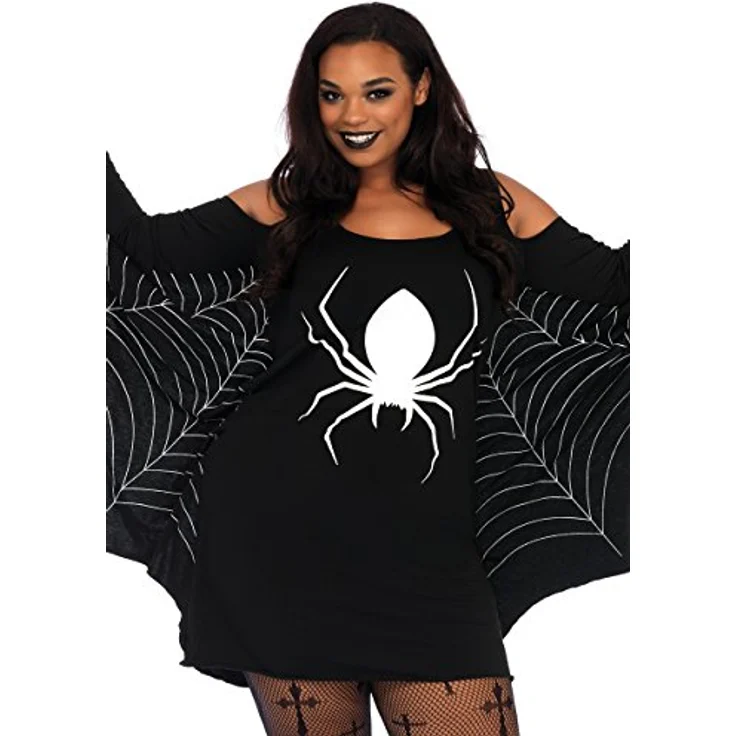 Leg Avenue 86647 Kostüm, Unisex für Erwachsene, hochwertiges Material, Schwarz, Größe 1X-2X – Bild 1