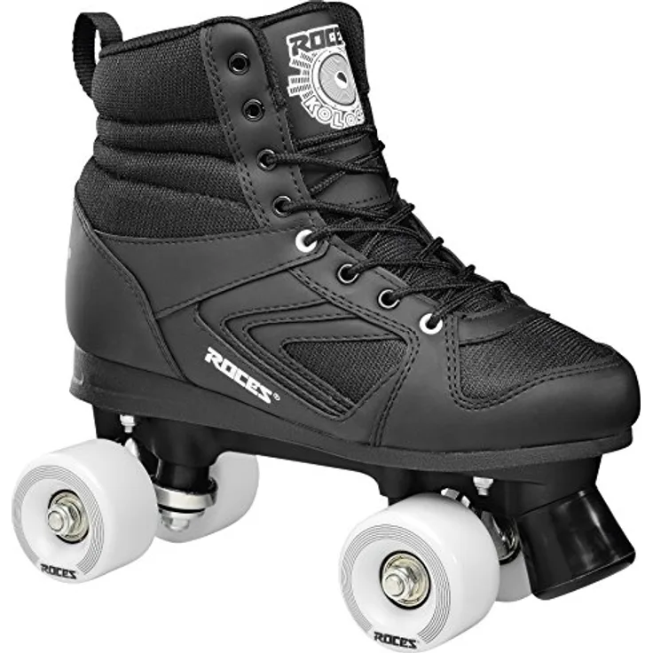 Roces Unisex – Erwachsene kolossal, 550041-008 Rollschuh mit 4 Rädern, Black-White, 44