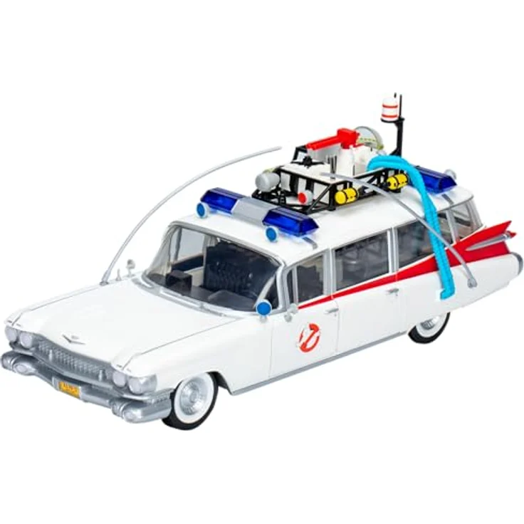Hasbro Ghostbusters Plasma Series Ecto-1 (1984), Spielzeugfahrzeug mit beweglichen Rädern und öffnenden Türen, kompatibel mit 9,5 cm Actionfiguren – Bild 1