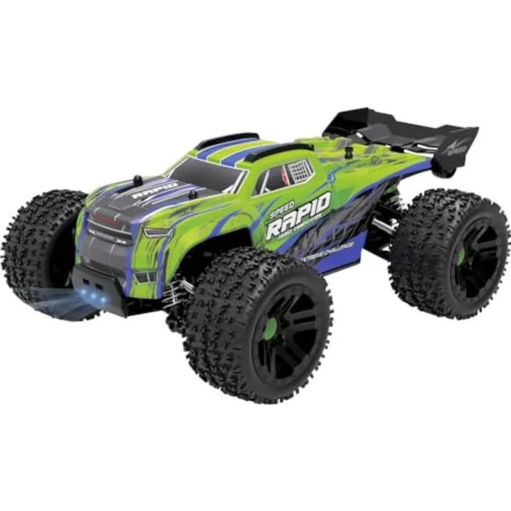 Absima Rapid Grün Brushed 1:20 RC Modellauto Elektro Truggy Allradantrieb (4WD) RTR mit LED-Scheinwerfer und spritzwassergeschütztem Empfänger