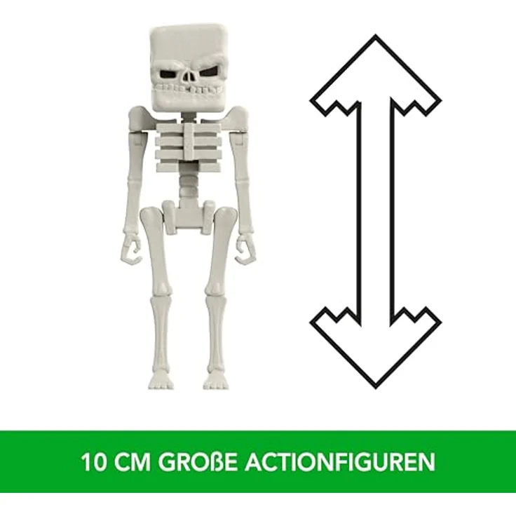 Mattel Minecraft Geschichtenset, Begegnungen in der Oberwelt mit 4 Actionfiguren und 3 Zubehörteilen, inspiriert von Ein Minecraft Film, JFR70 – Bild 2