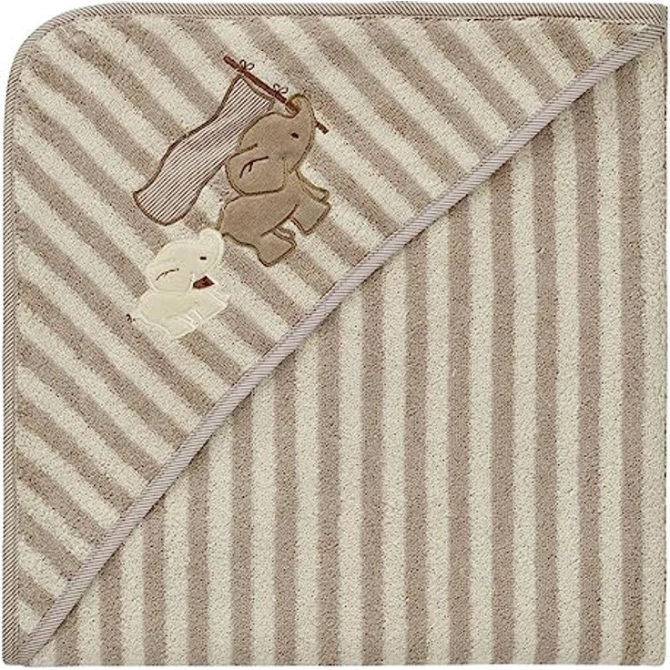 sei Design Dein Bio KAPUZENTUCH aus 100% Bio Baumwolle für Babys, Kapuzenbadetuch Kapuzenhandtuch für Neugeborene ab 0+ Monaten bis 5 Jahre 80x80 – Bild 3
