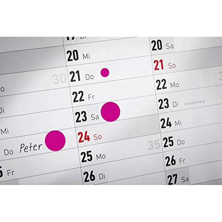 AVERY Zweckform Klebepunkte 3850, selbstklebende magenta Punkte Ø 10,0 mm, 800 Stück in praktischer Spenderbox – Bild 2