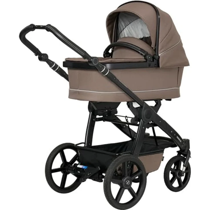 Hartan Kinderwagenset Rock IT Outdoor, Cappuccino, 3-teilig, mit Federung und 5-Punkte-Gurt, Made in Germany – Bild 3