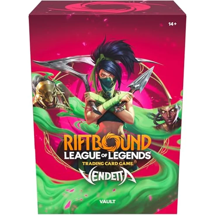 RIOT GAMES Riftbound Vendetta Vault, Sammelkartenbundle mit 6 Boosterpacks, 36 Runen und 3 Full-Art Token-Karten – Bild 3