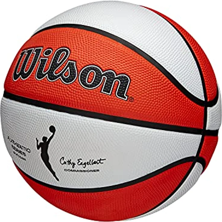 Wilson Basketball WNBA AUTHENTIC SERIES, Outdoor, Tackskin Gummi, Größe: 6, Braun/Weiß - Preisvergleich – Bild 3