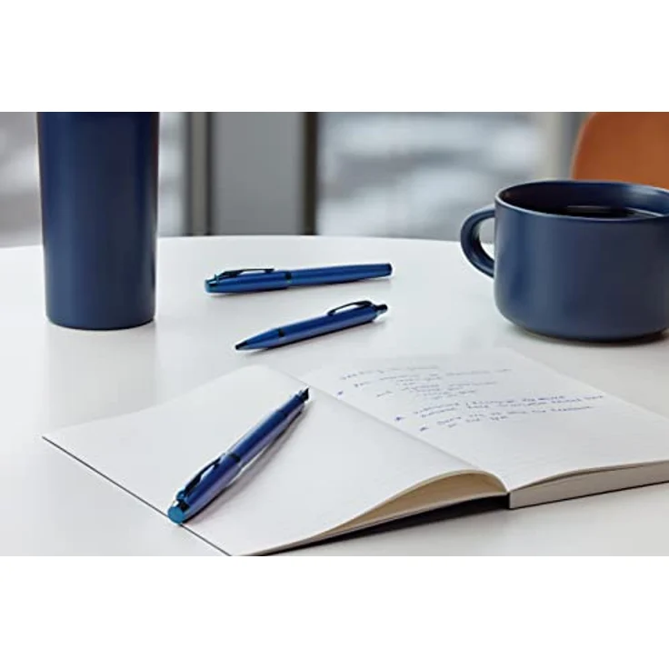 Parker Pen IM Monochrome Rollerball, PVD F, Schreibgerät mit Vollmetallgehäuse, blau – Bild 7