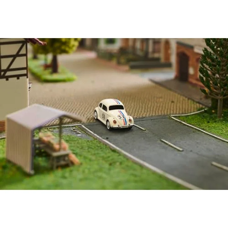 Carson 500504153 1:87 VW Beetle Rallye 2.4G 100% RTR - Fahrfertiges Modell, RC Auto, H0 Auto,RC Modell,Diorama Fahrzeug – Bild 3