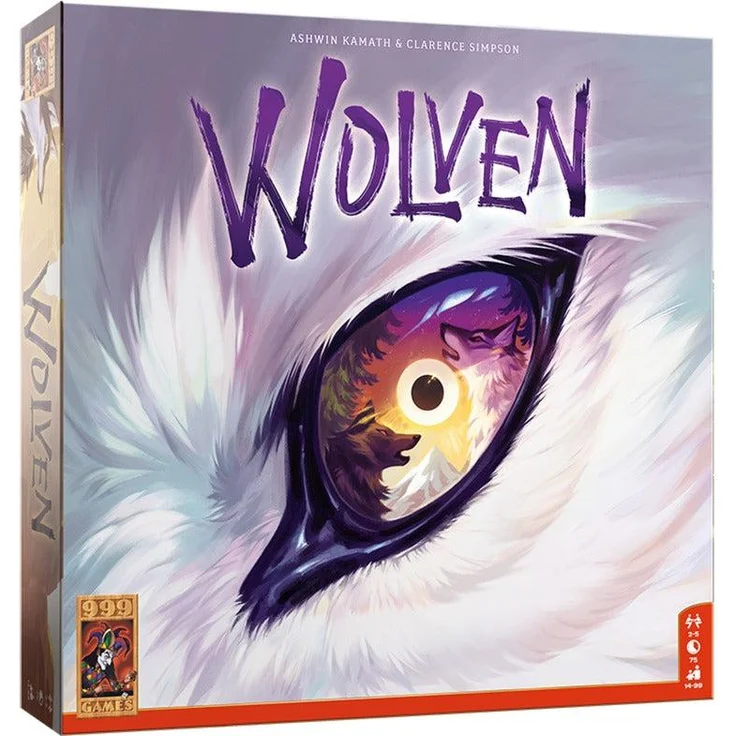 999 Games Wolven, strategisches Brettspiel für 2-6 Spieler, ab 14 Jahren, 75 Minuten Spielzeit, kompakte Maße 32x6x29 cm