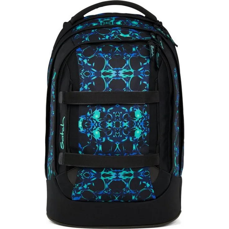 Satch Schulranzen PACK Caleido Blue, ergonomisch, anpassbar durch Your-Size-System, 30 l Volumen, 1.300 g, Kollektion 2025
