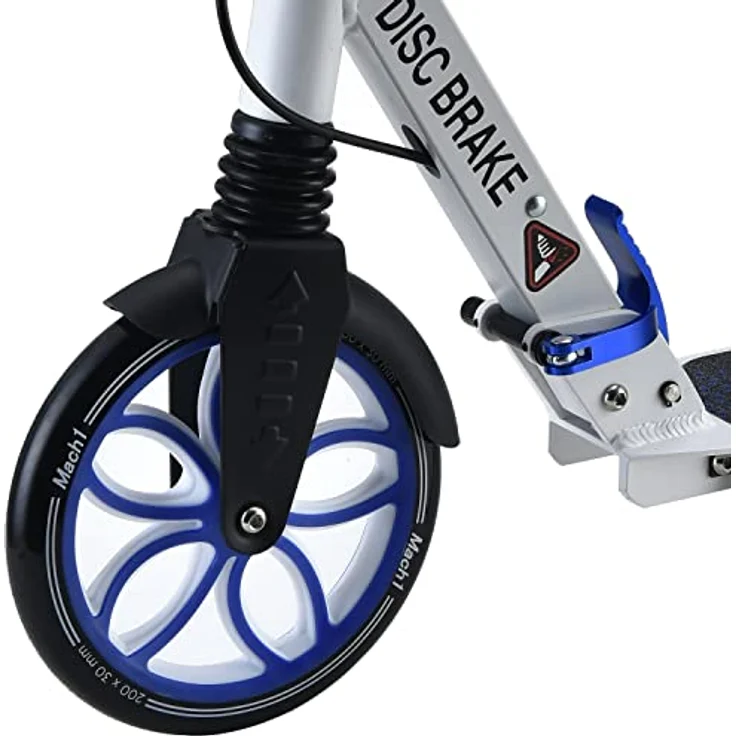 Mach1 Cityroller Kick Scooter mit 200mm XXL Rädern, klappbar und höhenverstellbar, geeignet für Erwachsene bis 100kg – Bild 3