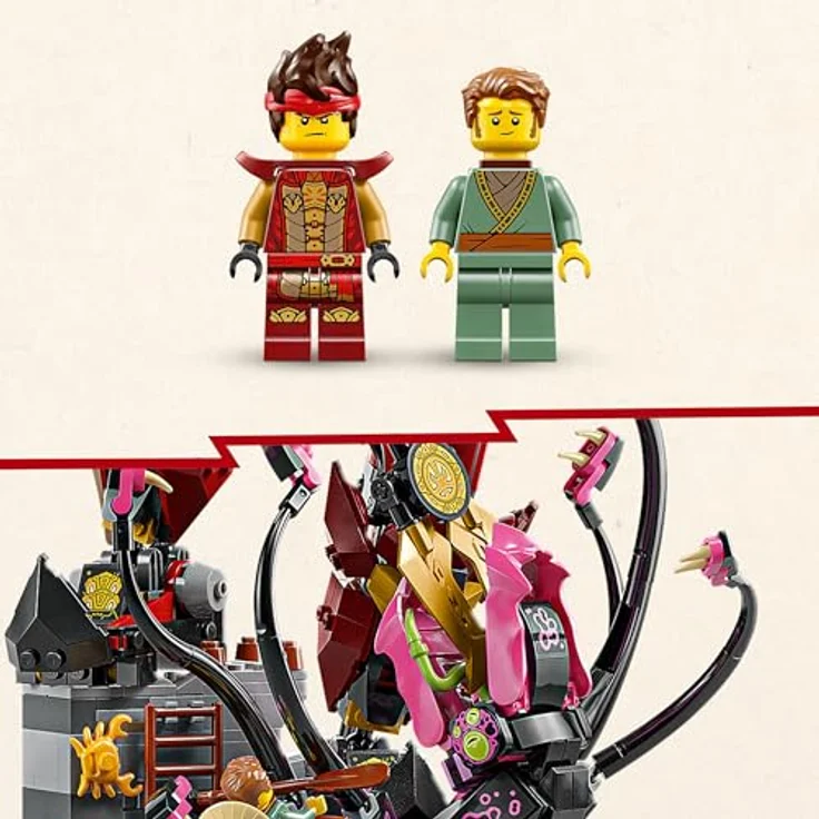 LEGO Ninjago 71846 Der Feuerritter-Mech Bausatz, interaktives Modell mit 996 Teilen und 2 Minifiguren, mehrfarbig – Bild 4