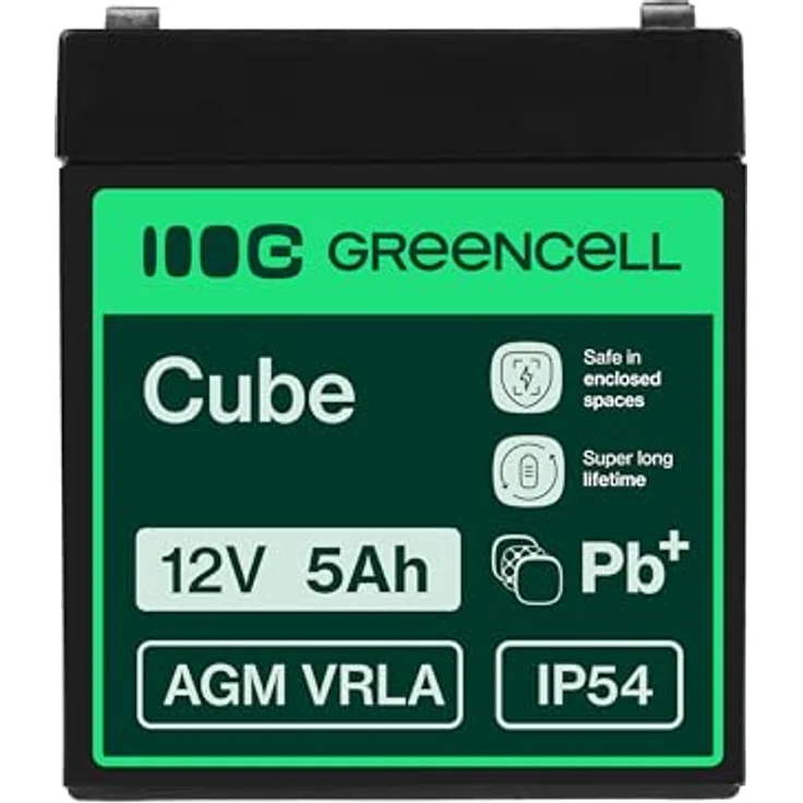 Green Cell® AGM 12V 5Ah VRLA Blei-Batterie, zyklenfester Ersatzakku für Elektro Spielzeug, Notstrom und Kinderfahrzeuge – Bild 3