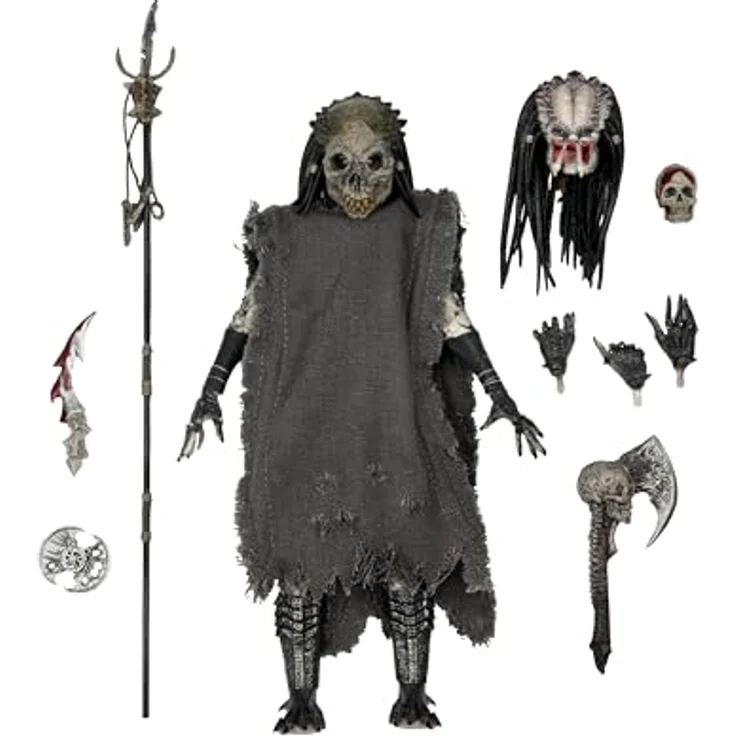 NECA Predator Actionfigur 7" Ultimate Shaman, Sammelfigur aus Kunststoff in Geschenkverpackung, ideal für Spiel und Phantasie – Bild 1