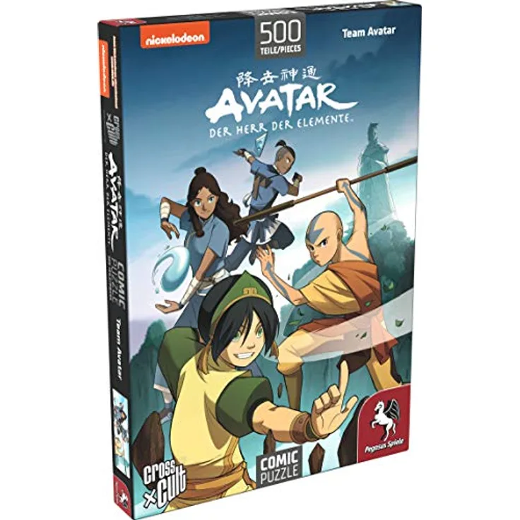 Puzzle: Avatar - Der Herr der Elemente (Team Avatar), 500 Teile
