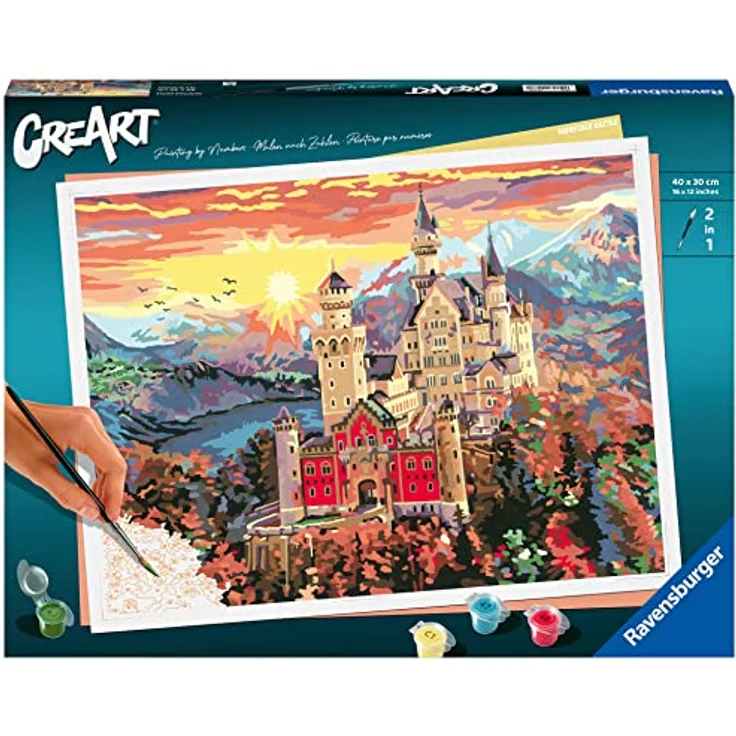 Ravensburger Malen nach Zahlen 20278 – Fairytale Castle – ab 14 Jahren – Bild 2