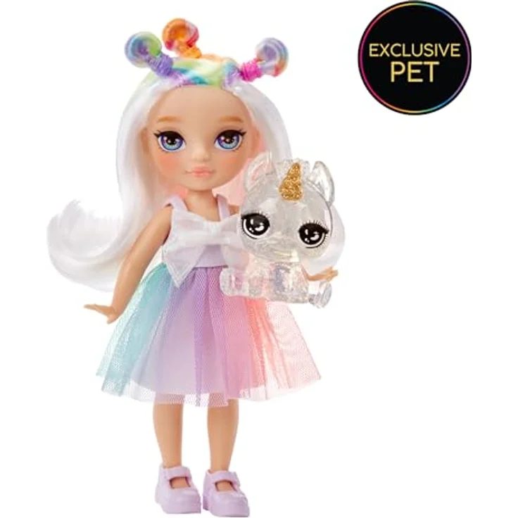 Rainbow High Anziehpuppe Rainbow High Littles Dolls - Opal (Rainbow) - Miniatur-Puppe mit passenden Accessoires und süßem Miniatur-Haustier – Bild 5