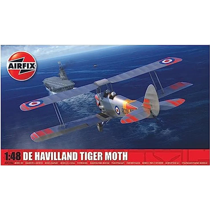 Airfix 1/48 De Havilland Tiger Moth, maßstabsgetreues Modellflugzeug, EAN 4104090001544 – Bild 4