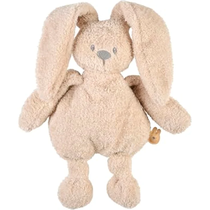 Nattou Kuscheltier Teddy Hase Lapidou, flauschiger Begleiter aus Teddystoff, sandfarben, OneSize, maschinenwaschbar – Bild 1