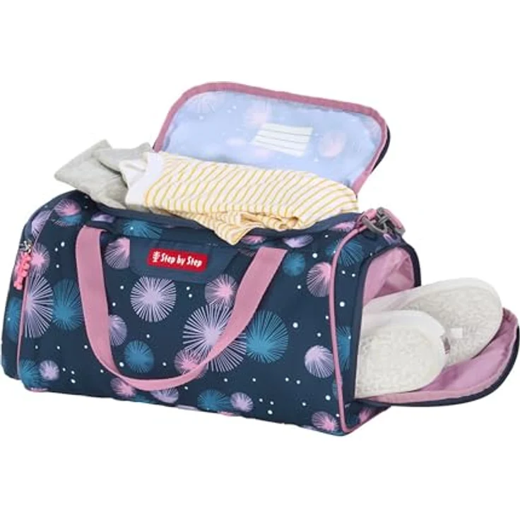 Step by Step Sporttasche mit Nassfach, 13 l (1-tlg), Kindersporttasche mit abnehmbarem Schultergurt und Nasswäschefach, blau – Bild 3