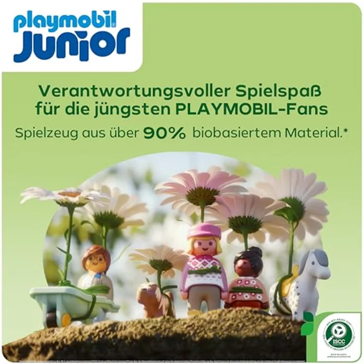 Playmobil® Konstruktions-Spielset Feuerwehrleiterfahrzeug (71683), JUNIOR, (2 St), Made in Europe – Bild 9