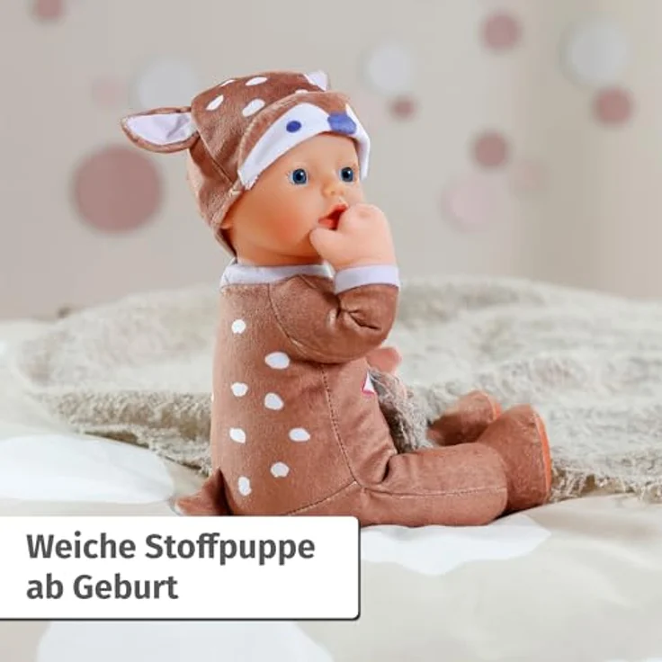 Baby Born Sleepy Reh Babypuppe, 30 cm, mit Rassel im Inneren, waschbar bei 30°C – Bild 2