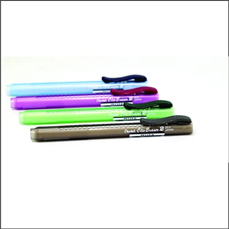 Pentel ZE11T-C ClicEraser 2" Radierstift, nachfüllbar mit ZER-2, Gehäuse semi-transparent blau, 1 Stück – Bild 4