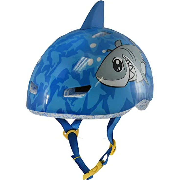 C-Preme Raskullz Lil Shark Fin Helm, Unisize 48-52 CM, CPSC & ASTM zertifiziert, stoßdämpfende EPS-Innenschale – Bild 1