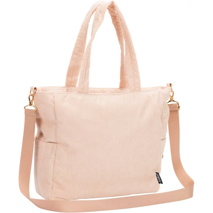 Fillikid Wickeltasche Cord, inklusive Thermotasche, geräumiges Design mit praktischen Fächern, trendiges Cord-Außenmaterial