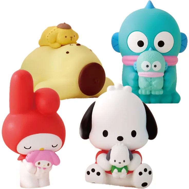 Takara Tomy Sanrio Twinchees Minifiguren Hello Kitty & Friends, 5 cm PVC, Blind Pack Display (24)