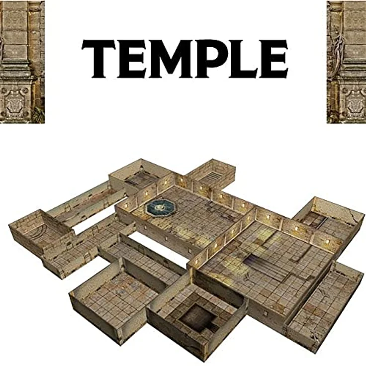 Gale Force Nine GF9TFD04 Tenfold Dungeon: The Temple, Miniaturenspiel Brettspiel in Gelb – Bild 2