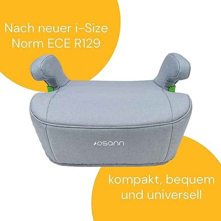 Osann Junior Isofix i-Size, Kindersitzerhöhung ab 126 cm, komfortable Sitzerhöhung mit Armlehnen, waschbare Bezug für Kinder von 7 bis 12 Jahren – Bild 3