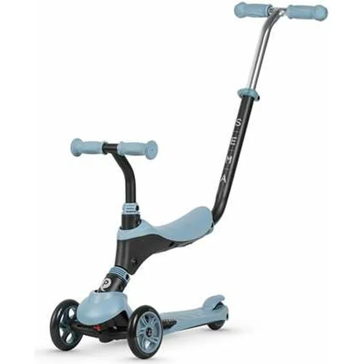 Qplay Sema Blau 5 in 1 Scooter, vielseitiger Kinderroller in Blau