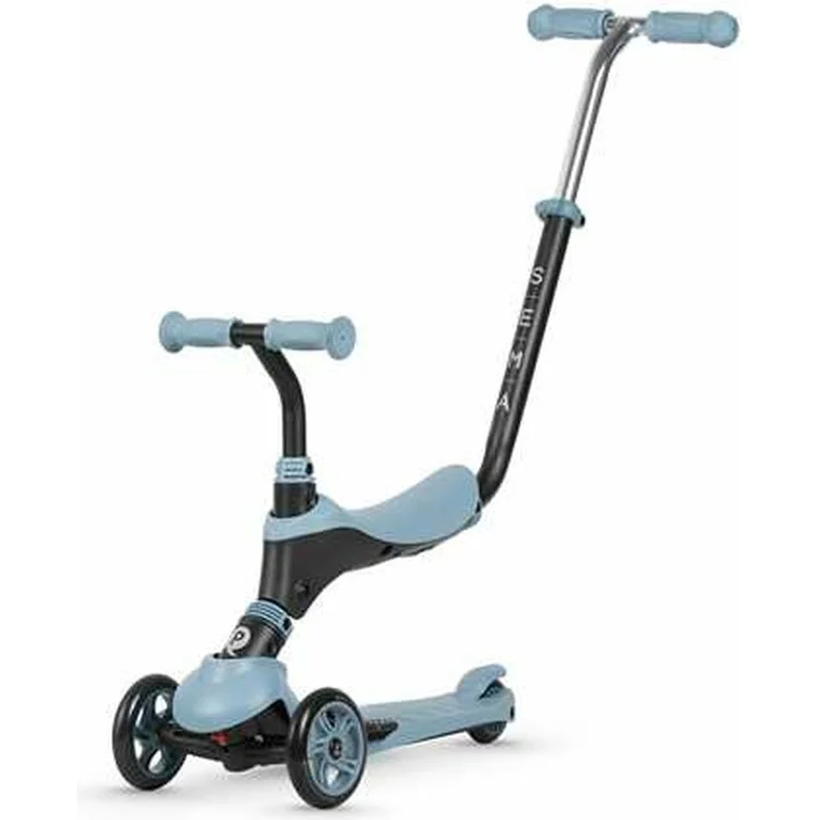 Qplay Sema Blau 5 in 1 Scooter, vielseitiger Kinderroller in Blau