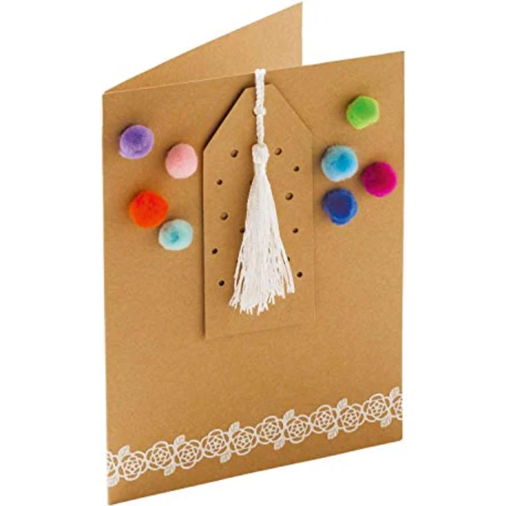 folia 692/5/98 - Kraftkarton natur, 230 g/m², DIN A5, 50 Blatt, zum individuellen Basteln und Gestalten von Grußkarten, Einladungen, Tischkarten, uvm. – Bild 4