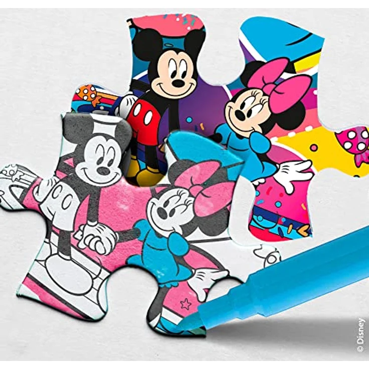 Lisciani DISNEY Minnie Mouse Geduldsspiel, Puzzle 250 Teile, Double Face 2 in 1 mit Malrückseite, 50 x 35 cm, Lernspiel für Mädchen ab 7 Jahren – Bild 4