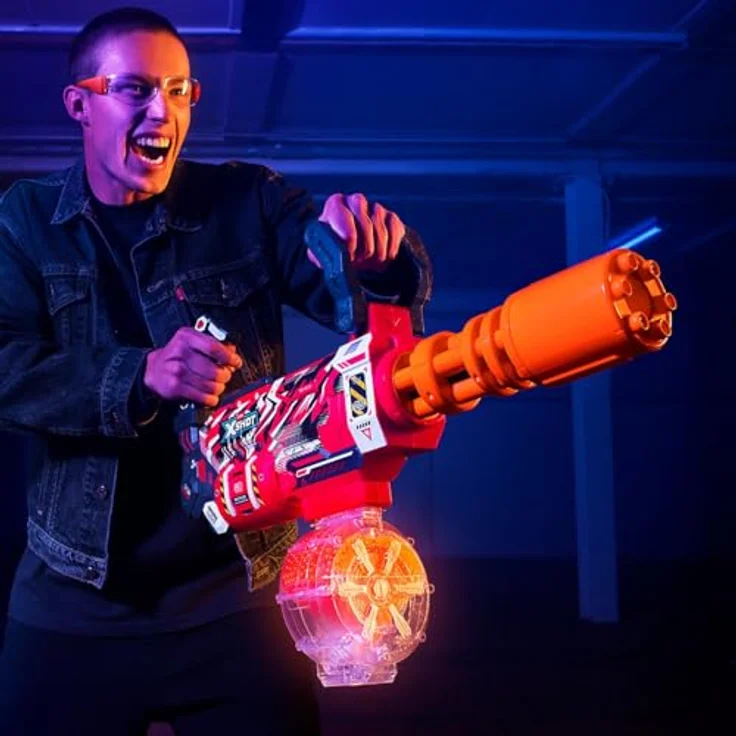 Zuru X-SHOT Hyper Gel Gattlin Blaster, motorisiert mit Gel-Kugeln für schnelles Schießen, geeignet ab 14 Jahren – Bild 3