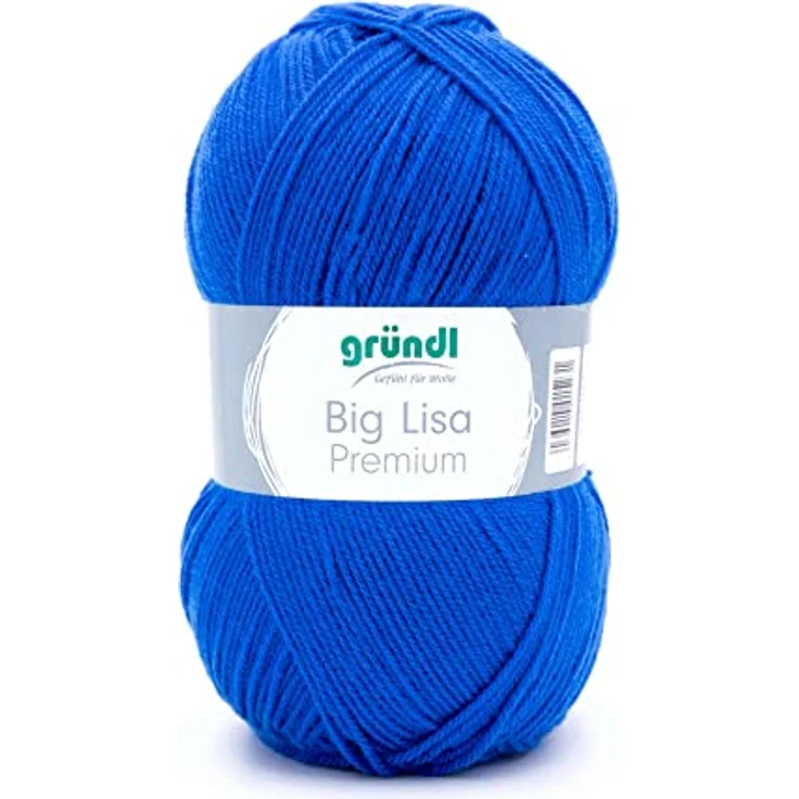 Gründl Gründl Wolle Big Lisa Premium 250 g royalblau Häkelwolle, wärmend und weich, kratzt nicht auf der Haut, Pflegeleicht, formbeständig – Bild 2