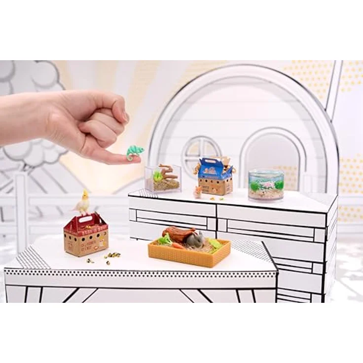 MGA ENTERTAINMENT MGA's Miniverse Kreativset - Make It Mini Animals mit 12 verschiedenen Tieren und UV-härtendem Zubehör, sortierte Lieferung – Bild 6