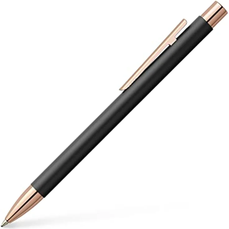 Faber-Castell KS Neo Slim, Schreibstift aus Metall, rosegoldfarben, schlankes Design – Bild 1