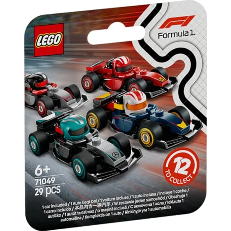 LEGO F1 Rennwagen 71049, Sammelset mit 12 detailreichen Modellen inklusive drehbaren Rädern, Mehrfarbig – Bild 3