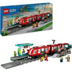LEGO® Konstruktionsspielsteine Straßenbahn mit Haltestelle (60423), LEGO LEGO City, (811 St), Made in Europe