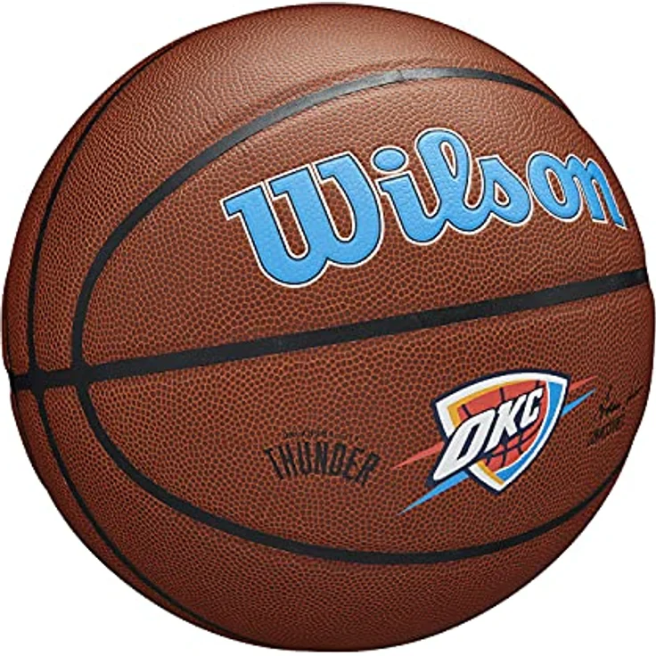 Wilson Basketball TEAM ALLIANCE, OKLAHOMA CITY THUNDER, Indoor/Outdoor, Mischleder, Größe: 7 – Bild 2