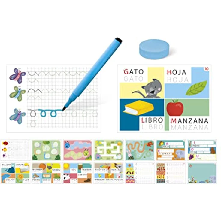 Clementoni 55308 Aprendo a escribir Set, Bunt, Lernspiel für Schreibanfänger – Bild 4