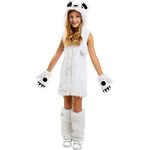 Funidelia Eisbär Kostüm für Mädchen Tiere, Bär - Kinderkostüm für Partys & Halloween - Größe 10-12 Jahre, Weiß