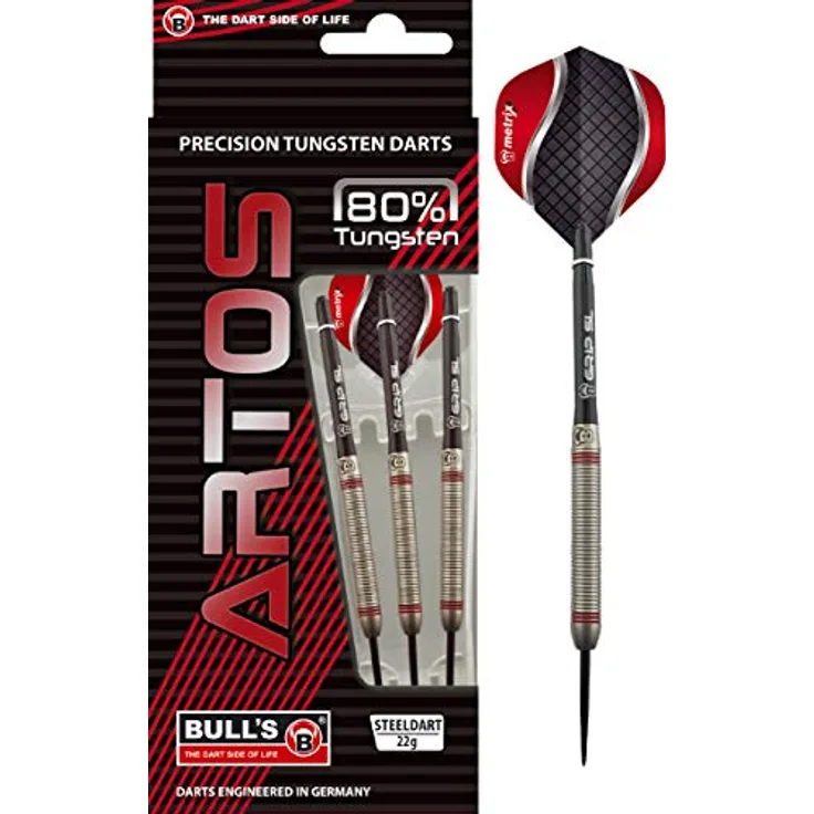 BULL'S Artos Steel Dart, rot, 24g