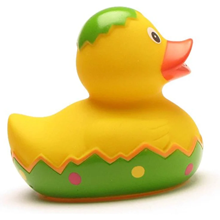 Duckshop Badeente - personalisierbar (Osterei Ente) mit eigenem Wunschtext, 8 cm, Vinyl – Bild 4